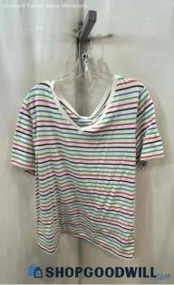 Lane Bryant Women's White Stripe t-shirt - Sz 18