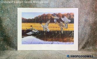 "Wings Of Change Pintails" Stephen Hamrick Signed Duck 70/100 29"x20" Print Bird