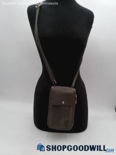 G.I.L.I. Stone Pebbled Leather Crossbody Handbag Purse