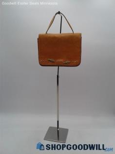 Unbranded Light Brown Leather Top Handle Handbag Purse