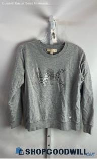 Michael Kors Women's Gray Long Sleeve Sweater Sz M