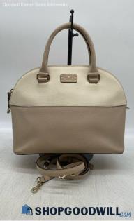 Kate Spade Carli Ivory Beige Satchel/Top Handle Bag Womens Leather