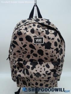 Vans Old Skool H2O Taupe/ Black Pattern Canvas Backpack Handbag Purse