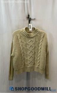 Lucky Brand Women's White Knit Sweater - Sz M