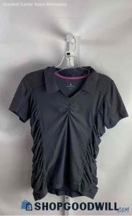 Athleta Women's Graphite Gray Side Cinched Tech T-shirt - Sz S