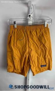 Patagonia Mens Golden Yellow Bermuda Hybrid Short - Sz XS