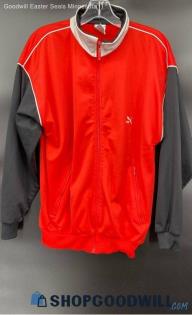 PUMA Men's Red & Black Polyester LWT jacket - Sz M