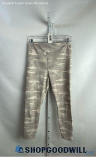 Athleta Women's Tan Camo Cropped Active Leggings - Sz M