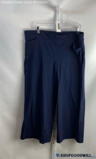 Chico's Women's Navy Wide-Leg Pull-On Pants - Sz 18