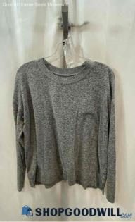 Lucky Brand Women's Heather Gray Lighweight Sweater - Sz M