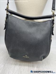 Kate Spade Black Pebbled Leather Satchel/Top Handle Bag Womens Handbag/Purse