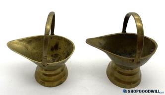 Vintage Chinese Brass Ash Buckets (2)