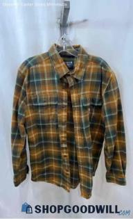 Carhartt Men's Yellow Plaid Flannel - Sz M