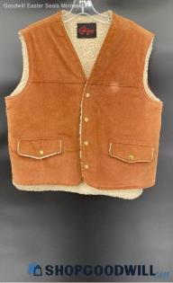 Cal-jac Men's tan lined vest - No Size