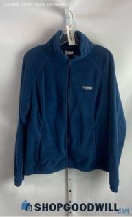 Columbia Men's Blue Full Zip Sweater - Sz XL