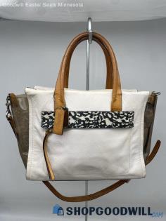 Coach Ivory Satchel Shoulder Bag Tote Crossbody Womens Handbag/Purse