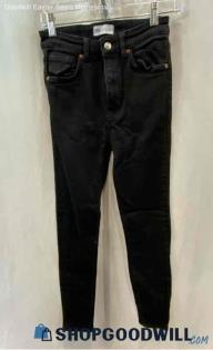 Zara Women's Black Ankle Skinny Jeans - Sz 4