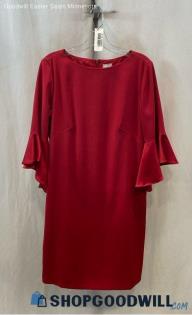 Chico's Women's Red Bell Sleeve Sheath Dress - Sz 8