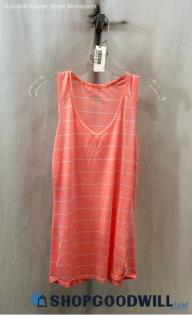 The Northface Women's Pink/White Tank Top - Sz XL