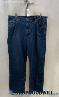 Carhartt Men's Drak Blue Ankle Jeans - Sz 38