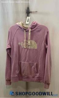 The North Face Women's Lilac/Ivory Logo Graphic Hoodie - Sz S