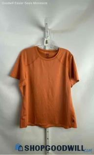 REI Women's Orange Polyester T-shirt - Sz XL