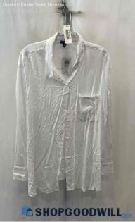 NWT Torrid Women's White Long Sleeve Button Down - Sz 3X