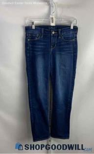 Lucky Brand Women's Blue Wash Straight Leg Cotton Jeans - Sz 0