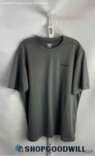 Columbia Men's Gray Polyester T-shirt - Sz L