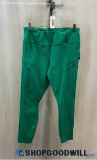 Athleta Women's Green Ankle Leggings - Sz L