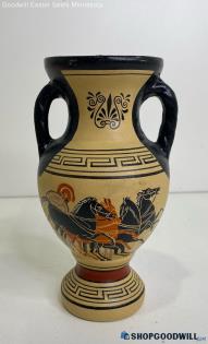 Vintage Moschato Greece Handmade Ceramic Greek 7" Vase