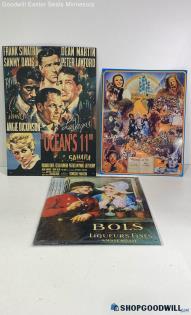 Lot Of 3 Metal Poster Bols, Wizard Of Oz & Ocean's 11