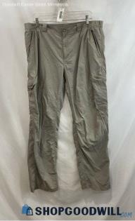 Columbia Men's Light Beige Textured Cargo Tech Ankle Pants - Sz 38x32