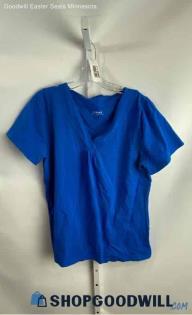 Lane Bryant Women's Royal Blue V Neck Short Sleeve T-shirt - Sz 14/16