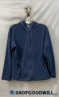 Columbia Women's Slate Blue Fleece Full Zip Hoodie - Sz L