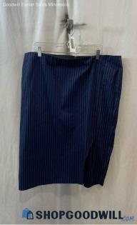 NWT Lane Bryant Women's Navy/White Stripe Cotton Skirt - Sz 22