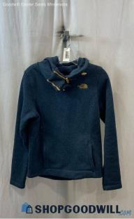 The North Face Women's Blue Heathered Polyester Sweater - Sz S