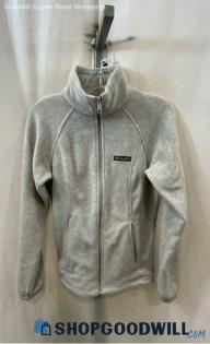 Columbia Women's Gray Full Zip Sweater - Sz S