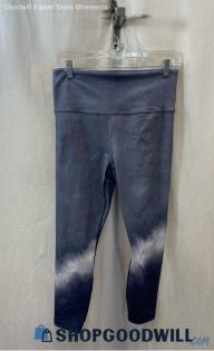 Athleta Women's Blue/White Cropped Leggings - Sz M