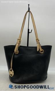 Michael Kors Jet Set Black Tote Womens Leather