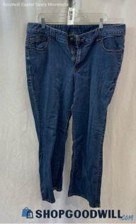 Lane Bryant Women's Dark Blue Bootcut Jeans - Sz 20P