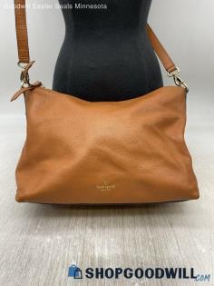 Kate Spade Brown Pebbled Leather Crossbody Satchel Bag Handbag/Purse