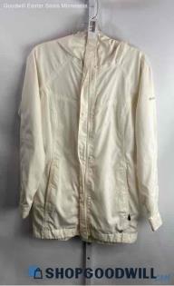 Columbia Women's White Windbreaker Jacket - Sz M