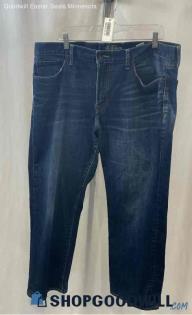 Lucky Brand Men's Dark Wash Blue Straight Jeans - Sz 38x30