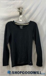 Lucky Brand Women's Black Lightweight Long Sleeve Shirt- Sz S