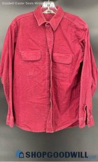 Five Brother Men's Burgundy LS Cotton shirt - Sz L