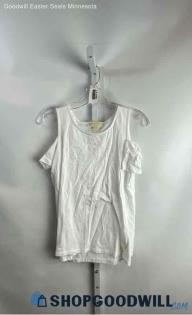 Michael Kors Women's White Cotton Shirt - Sz M