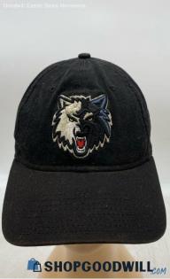 New Era Unisex NBA Timberwolves Adjustable Cap Black Hat - Sz OS