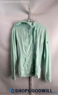 Athleta Women's Light Blue Cotton Hoodie - Sz S