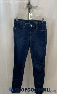 7 For All Mankind Women's Dark Blue Skinny Jean - Sz 28